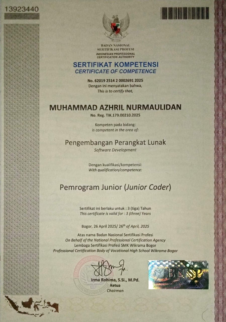 Pemrograman Junior (Junior Coder)