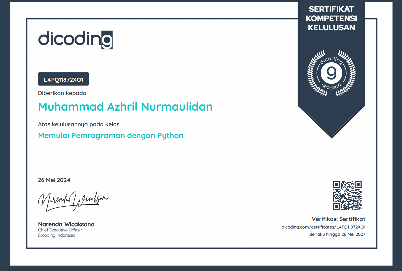 Dasar Pemrograman Python